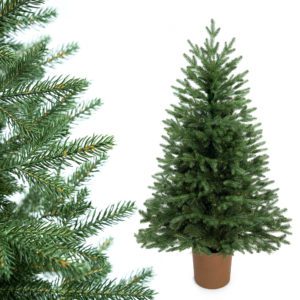 ŚWIERK NATURALNY PE W DONICZCE 160 cm CIEMNY
