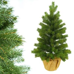 SOSNA PE 100%  W DONICZCE Z  JUTĄ 80 cm